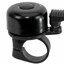 M-WAVE Miniglocke Alu Klingel Schwarz Glanz